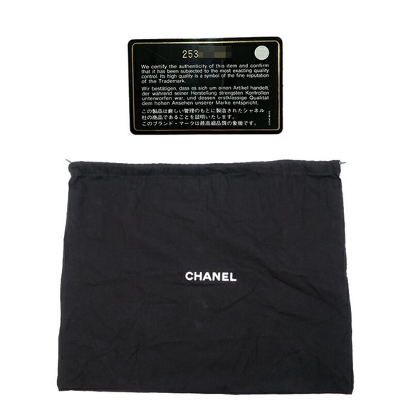 CHANEL Coco Handle 29 Women's Handbag A92991 Caviar Skin Blue × - Picture 10 of 10